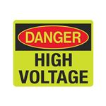 Luminescent Danger High Voltage 10x12 Sign